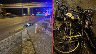 Tırın altına giren motosiklet sürücüsü öldü