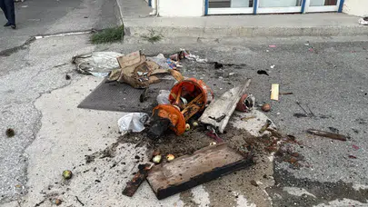 Kastamonu'da balkondaki saksıdan yangın çıktı