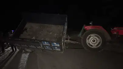 Traktörle otomobil çarpıştı: 3’ü ağır 10 yaralı