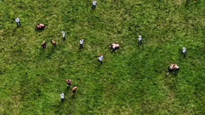 665. Tarihi Kırkpınar Yağlı Güreşleri'nde ikinci gün müsabakaları başladı