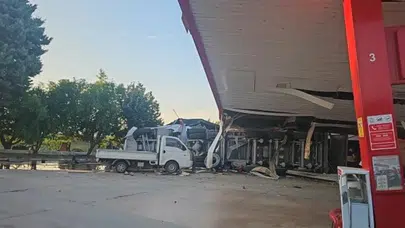 Bursa İznik'te kömür yüklü tır akaryakıt istasyonuna daldı : 1 ölü