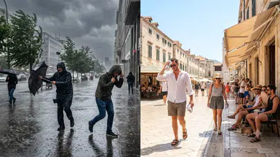 Kuzeyde sağanak, batıda rüzgar, güneyde kavurucu sıcak!