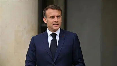 Fransa Cumhurbaşkanı Macron, Ankara'ya geldi