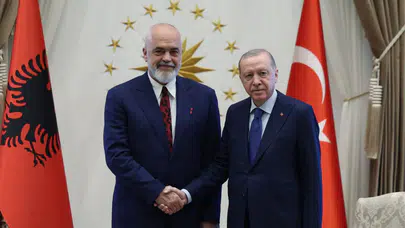 Cumhurbaşkanı Erdoğan ile Arnavutluk Başbakanı Edi Rama görüştü