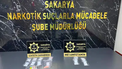Sakarya'da uyuşturucu operasyonu : 9 kilo bonzai üretebilecek madde ele geçirildi