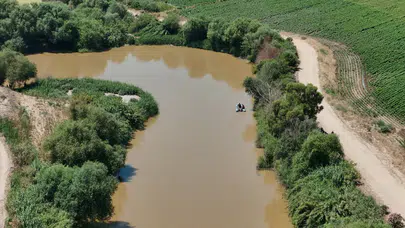 Büyük Menderes Nehri'nde kaybolan Şahin'i arama çalışmaları yeniden başladı