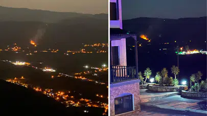 Muğla'da yangın ! Tarlada başlayan alevler büyüdü