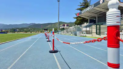 Safranbolu Atletizm Pisti’ne yeni kulvar düzenlemesi