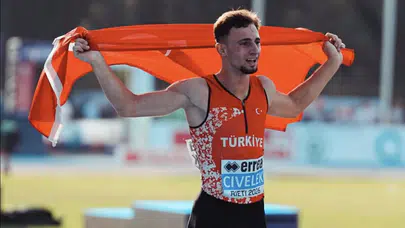 Milli atlet Yunus Emre Civelek, Avrupa'da Türkiye rekoru kırarak şampiyon oldu