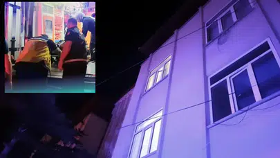 Aksaray'da eşi kapıyı açmayan 19 yaşındaki genç çatıya tırmandı : 3'üncü kattan düştü
