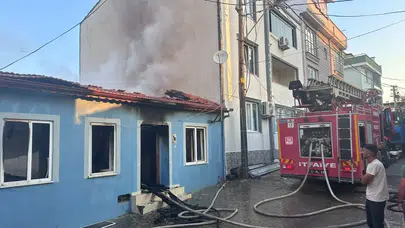 Çanakkale'de işçilerin kaldığı evde yangın : 1 kişi yaralandı