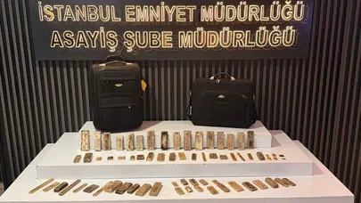 Fatih'te kuyumcu deposundan valizle 51 kilo hurda altın çalan 2 şüpheli tutuklandı