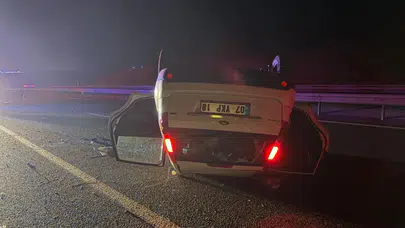 Bilecik'te takla atan otomobilin sürücüsü alkollü çıktı
