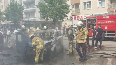 Bursa'da çakmak yüklü araçta yangın çıktı