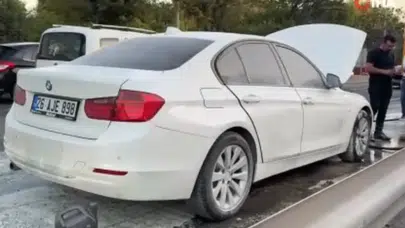Eskişehir'de servisten çıktıktan 10 dakika sonra otomobil alev aldı