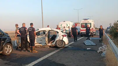 Şanlıurfa'da otomobil ile minibüs çarpıştı : 3 ölü, 7 yaralı