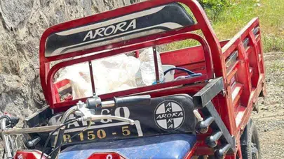 Giresun’da tarım aracı duvara çarptı : 1 ölü, 1 ağır yaralı