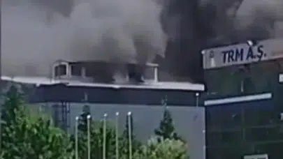 Sakarya'da geri dönüşüm fabrikasında çıkan yangın söndürüldü