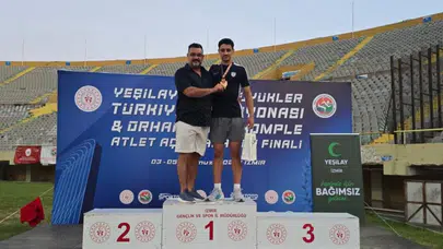 Aydınlı milli atlet Koray Uygun, Türkiye şampiyonu oldu