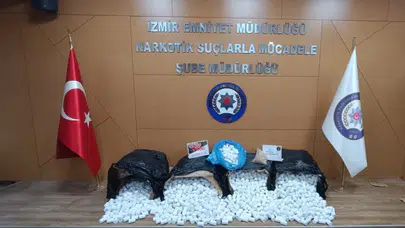 İzmir'de uyuşturucu operasyonunda 196 bin hap ele geçirildi
