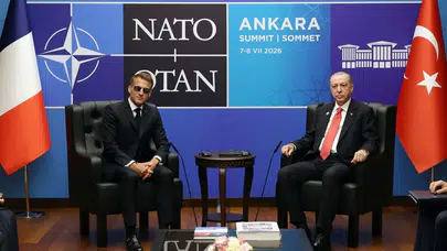 Cumhurbaşkanı Erdoğan ile görüşen Macron'dan dikkat çeken sözler