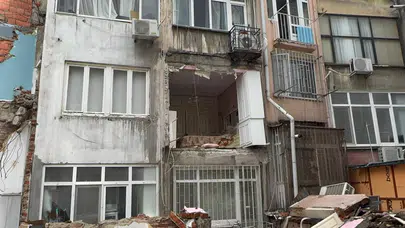 Şişli'de korku dolu anlar