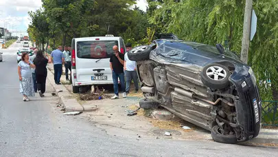 Eskişehir'de otomobil ile dolmuş çarpıştı : 8 yaralı