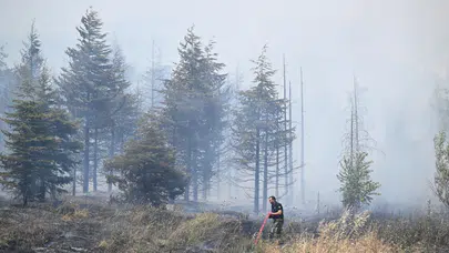 Ankara'da ot yangını : Havadan ve karadan müdahale ediliyor