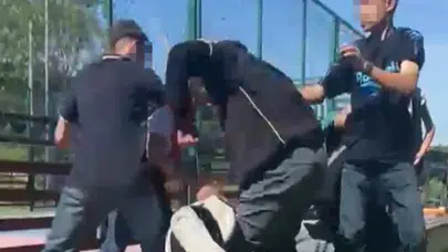 Arnavutköy'deki parkta çocuklar arasında kavga : Şüpheliler polis tarafından yakalandı
