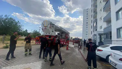 Diyarbakır'da apartman dairesinde yangın