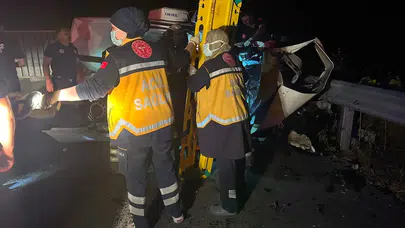 Tekirdağ Muratlı karayolunda zincirleme kaza : 3 kişi hayatını kaybetti