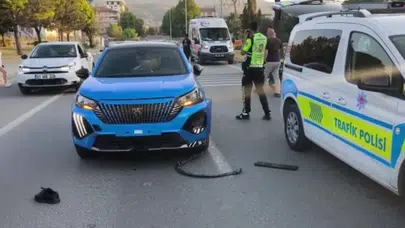 Kütahya'da karşıya geçmek isteyen şahıs, otomobilin çarpması sonucu ağır yaralandı