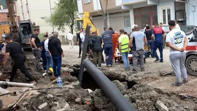 Ordu'da altyapı çalışmasında göçük  : 2 işçi yaralandı