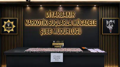 Diyarbakır’da 2 bin 776 sentetik ecza ele geçirildi : 1 şüpheli tutuklandı
