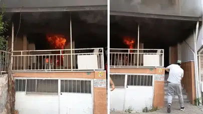 Bursa'da apartman dairesinde yangın : Ev kullanılamaz hale geldi