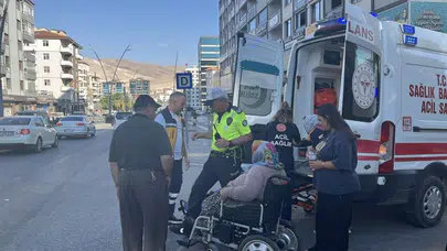 Niğde'de tekerlekli sandalyedeki vatandaşa otomobil çarptı