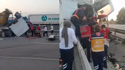 Sakarya'da kontrolden çıkan tır : Bir kişi hayatını kaybetti, bir kişi yaralandı