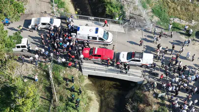 Bafra'da düğün dönüşü kanala düşen otomobildeki gencin cesedi bulundu
