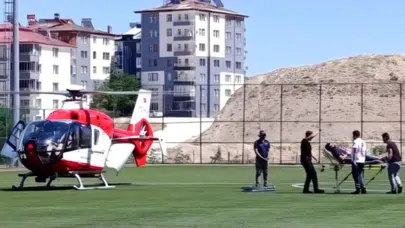 Malatya'da kalp krizi geçiren 45 yaşındaki hasta hava ambulansıyla sevk edildi