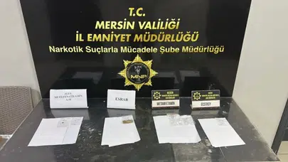 Mersin'de uyuşturucu satıcılarına operasyon : 3 tutuklama