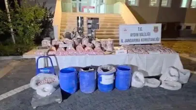 Aydın'da uyuşturucu imalathanesine baskın