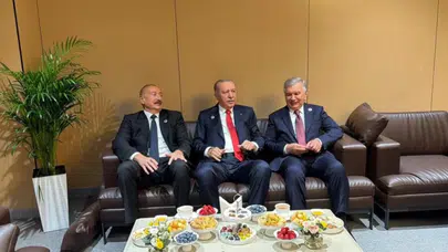 Türkiye, Azerbaycan ve Özbekistan liderleri bir araya geldi