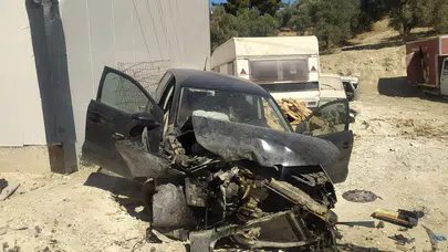 Aydın Kuşadası'nda feci kaza : 2 ağır yaralı