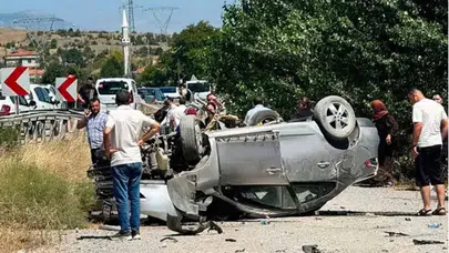 Kastamonu'da otomobil takla attı: Aynı aileden 3'ü çocuk 6 kişi yaralandı