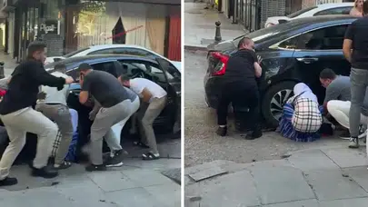 Kocaeli'de yürekleri ağza getiren kaza ! Otomobilin çarptığı çocuk aracın altından çıkarıldı