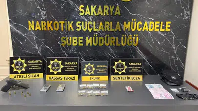Sakarya'da 3 ilçede uyuşturucu baskını : 2 şüpheli tutuklandı