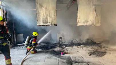 Balıkesir'de balkonda çıkan yangın korkuttu