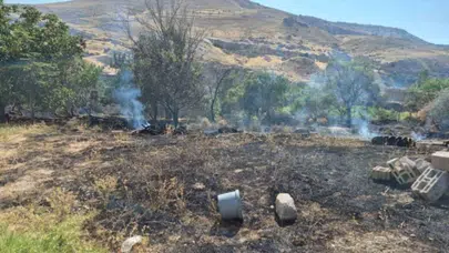 Kayseri'de yangına müdahale etmeye çalışan yaşlı adam öldü