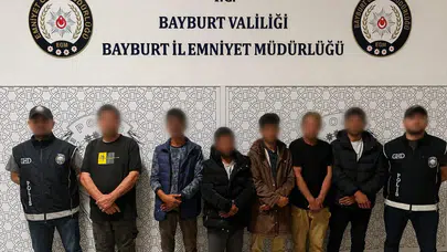 Bayburt'ta göçmen operasyonu : 6 göçmen yakalandı