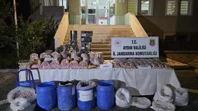 Aydın Didim'de sentetik hap imalathanesine baskın düzenlendi
